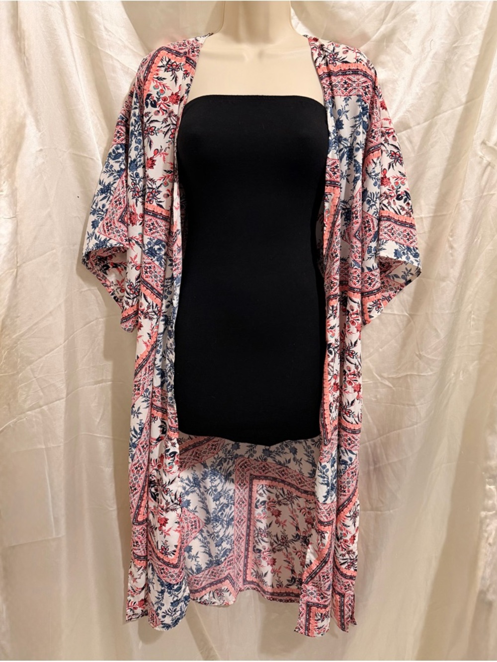 Floral Kimono Duster with Belt